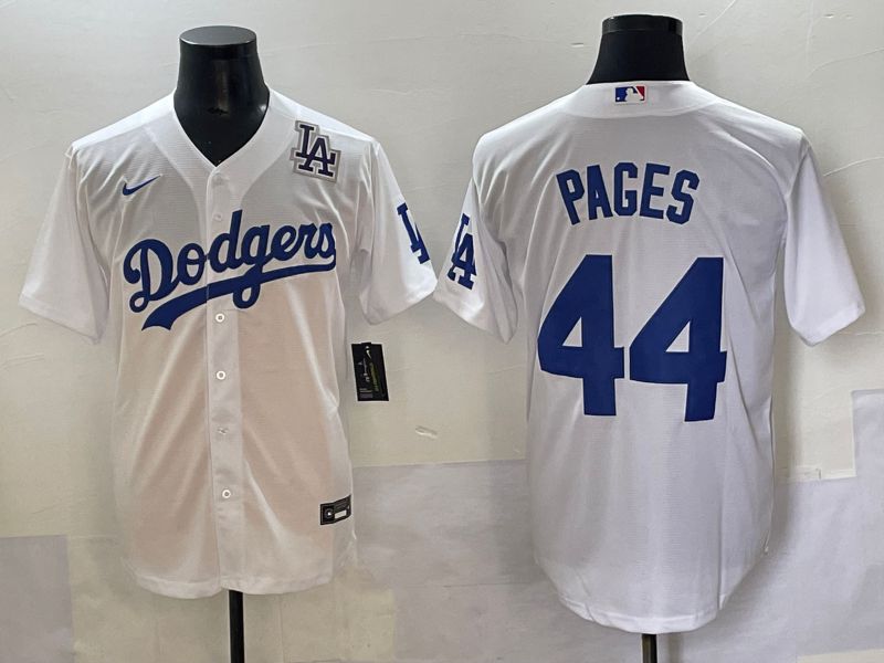 Men 2025 Los Angeles Angels 44 Pages White Game Nike MLB Jersey style 12